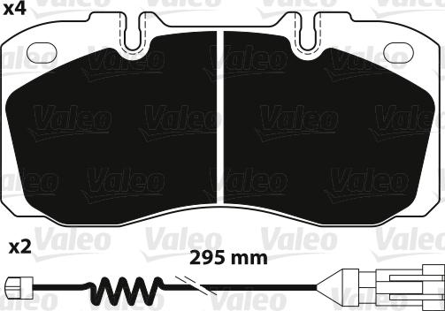 Valeo 882234 - Jarrupala, levyjarru inparts.fi