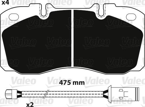 Valeo 882233 - Jarrupala, levyjarru inparts.fi