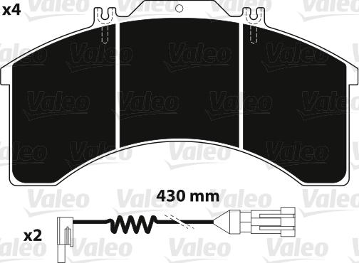 Valeo 882237 - Jarrupala, levyjarru inparts.fi