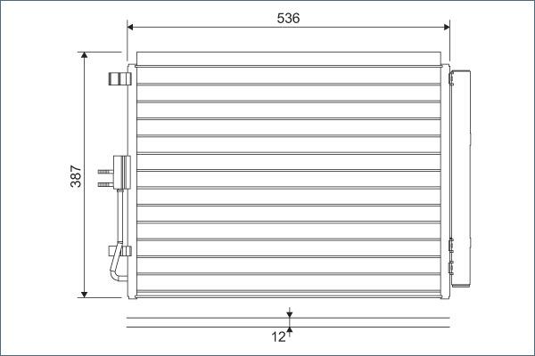 Valeo 822598 - Lauhdutin, ilmastointilaite inparts.fi