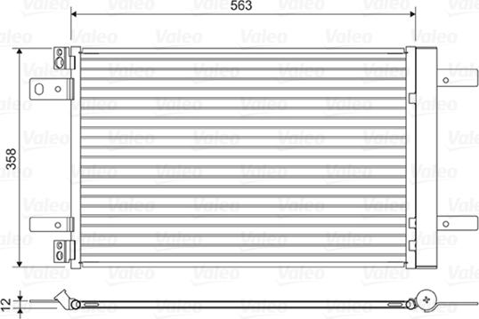 Valeo 822550 - Lauhdutin, ilmastointilaite inparts.fi