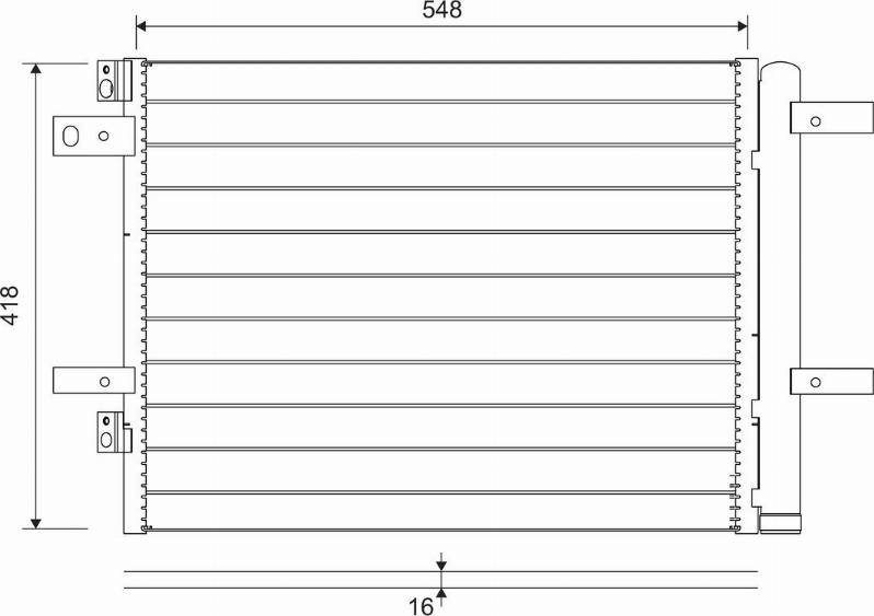 Valeo 822564 - Lauhdutin, ilmastointilaite inparts.fi