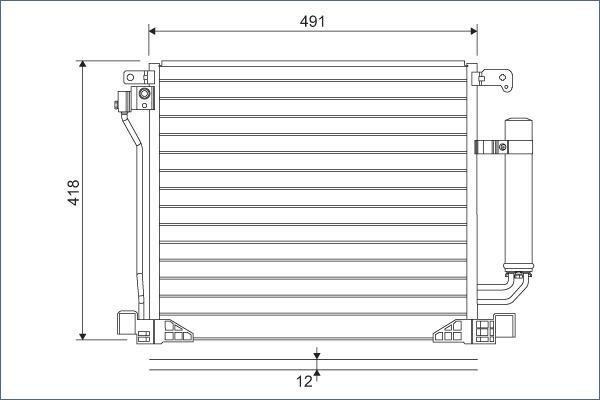 Valeo 822587 - Lauhdutin, ilmastointilaite inparts.fi