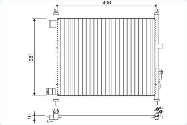 Valeo 822630 - Lauhdutin, ilmastointilaite inparts.fi