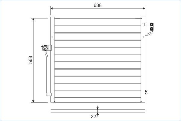 Valeo 822623 - Lauhdutin, ilmastointilaite inparts.fi