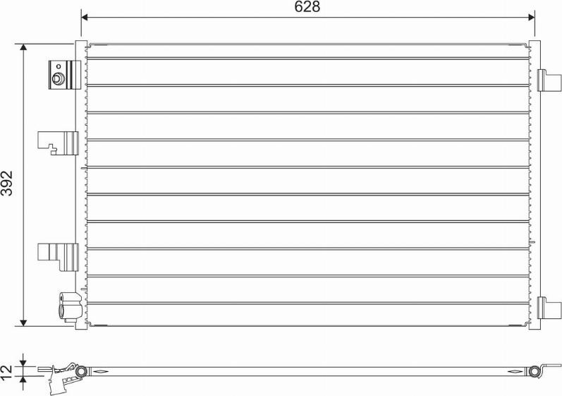 Valeo 822744 - Lauhdutin, ilmastointilaite inparts.fi