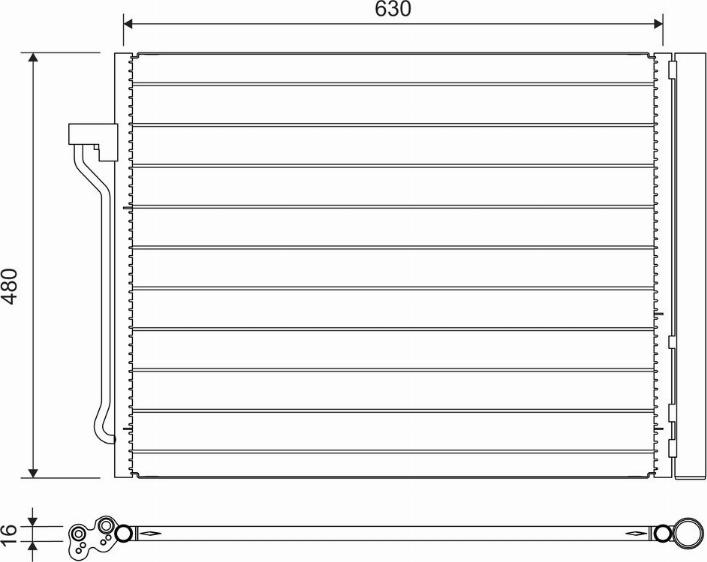 Valeo 822739 - Lauhdutin, ilmastointilaite inparts.fi