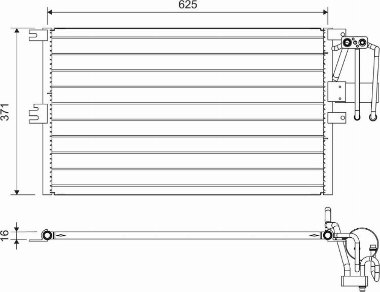 Valeo 822735 - Lauhdutin, ilmastointilaite inparts.fi