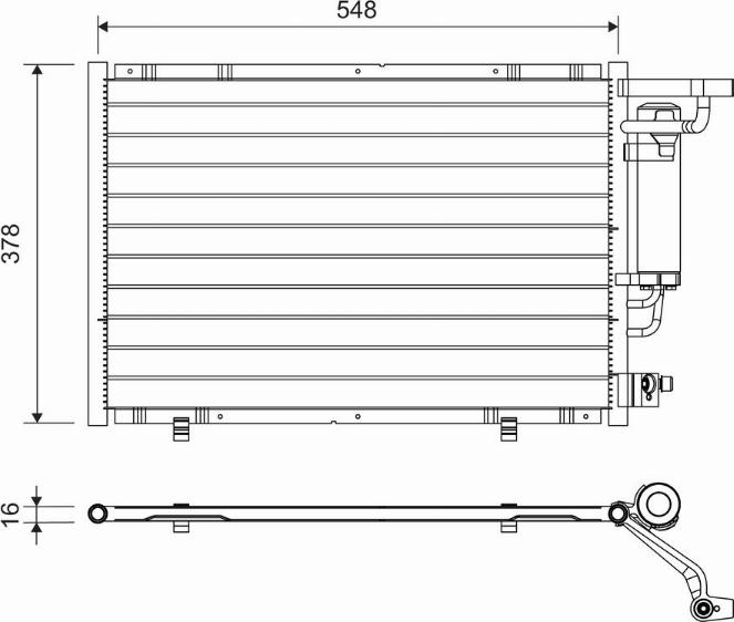 Valeo 822730 - Lauhdutin, ilmastointilaite inparts.fi