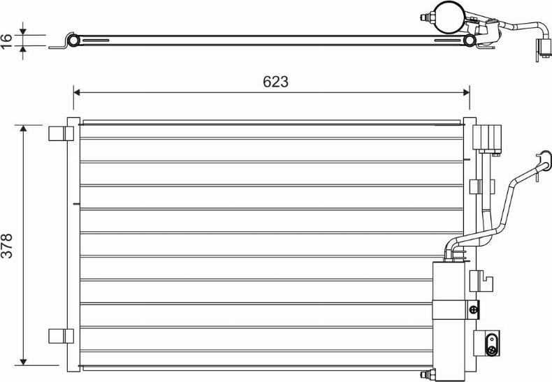 Valeo 822733 - Lauhdutin, ilmastointilaite inparts.fi