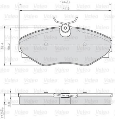 Valeo 873099 - Jarrupala, levyjarru inparts.fi