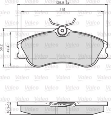 Valeo 873124 - Jarrupala, levyjarru inparts.fi