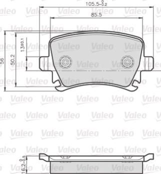 Valeo 872914 - Jarrupala, levyjarru inparts.fi