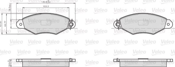 Valeo 872981 - Jarrupala, levyjarru inparts.fi