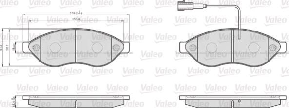 Valeo 872468 - Jarrupala, levyjarru inparts.fi