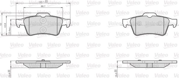 Valeo 872482 - Jarrupala, levyjarru inparts.fi