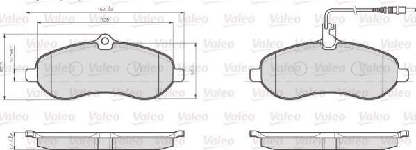 Valeo 872595 - Jarrupala, levyjarru inparts.fi