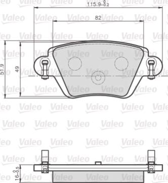 Valeo 872557 - Jarrupala, levyjarru inparts.fi