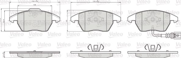 Valeo 872587 - Jarrupala, levyjarru inparts.fi