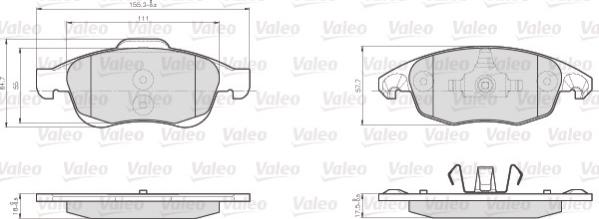 Valeo 872538 - Jarrupala, levyjarru inparts.fi