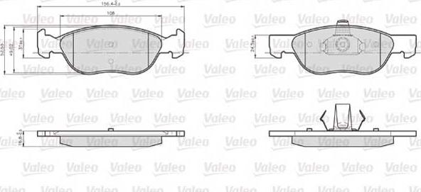 Valeo 872576 - Jarrupala, levyjarru inparts.fi