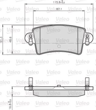 Valeo 872669 - Jarrupala, levyjarru inparts.fi