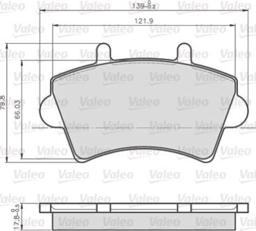 Valeo 872613 - Jarrupala, levyjarru inparts.fi