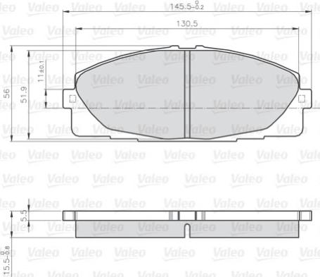 Valeo 872680 - Jarrupala, levyjarru inparts.fi