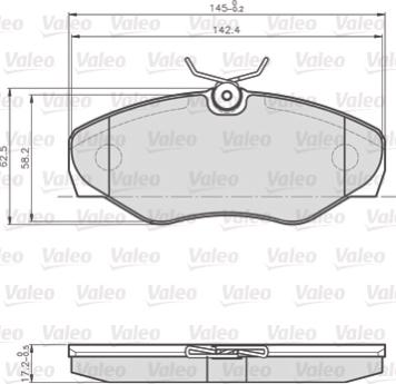 Valeo 872099 - Jarrupala, levyjarru inparts.fi