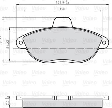 Valeo 872042 - Jarrupala, levyjarru inparts.fi