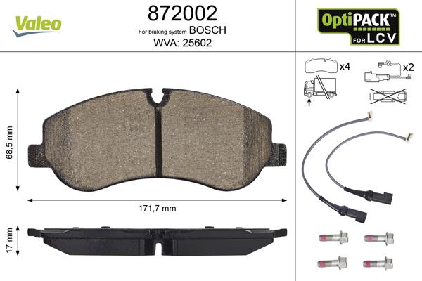 Valeo 872002 - Jarrupala, levyjarru inparts.fi