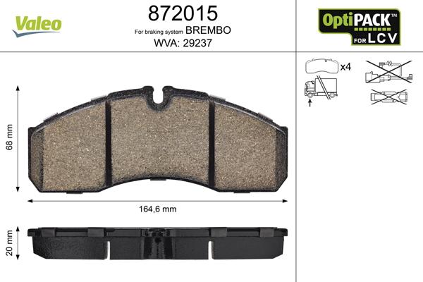 Valeo 872015 - Jarrupala, levyjarru inparts.fi