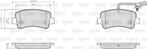 Valeo 872112 - Jarrupala, levyjarru inparts.fi