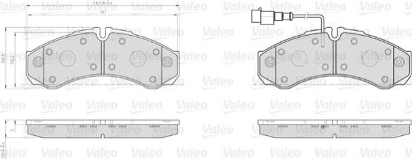 Valeo 872121 - Jarrupala, levyjarru inparts.fi