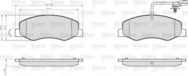 Valeo 872172 - Jarrupala, levyjarru inparts.fi