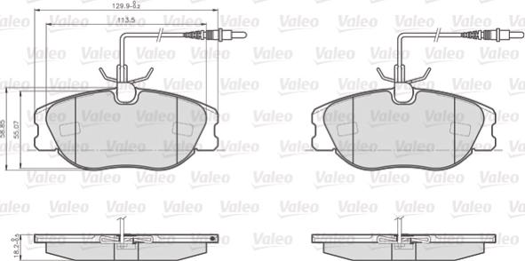 Valeo 872801 - Jarrupala, levyjarru inparts.fi