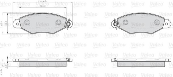 Valeo 872807 - Jarrupala, levyjarru inparts.fi