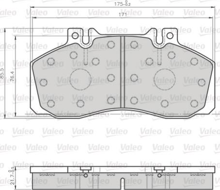 Valeo 872835 - Jarrupala, levyjarru inparts.fi