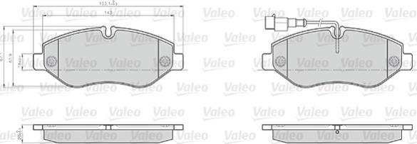 Valeo 872230 - Jarrupala, levyjarru inparts.fi