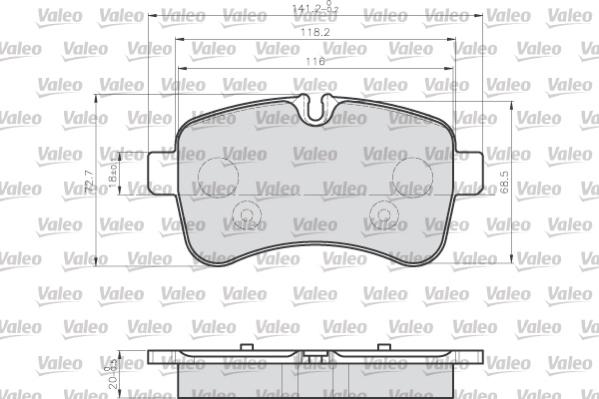 Valeo 872232 - Jarrupala, levyjarru inparts.fi