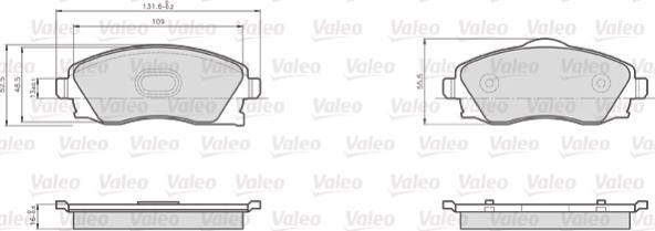 Valeo 872225 - Jarrupala, levyjarru inparts.fi