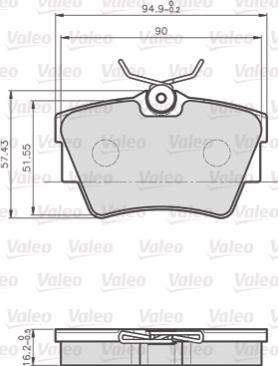 Valeo 872748 - Jarrupala, levyjarru inparts.fi