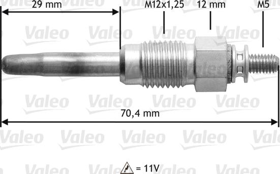 Valeo 345190 - Hehkutulppa inparts.fi