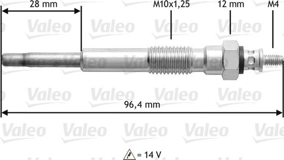 Valeo 345193 - Hehkutulppa inparts.fi