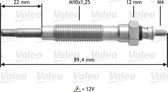 Valeo 345149 - Hehkutulppa inparts.fi