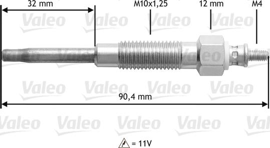 Valeo 345141 - Hehkutulppa inparts.fi