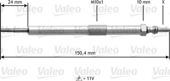 Valeo 345153 - Hehkutulppa inparts.fi