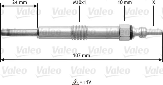 Valeo 345 165 - Hehkutulppa inparts.fi