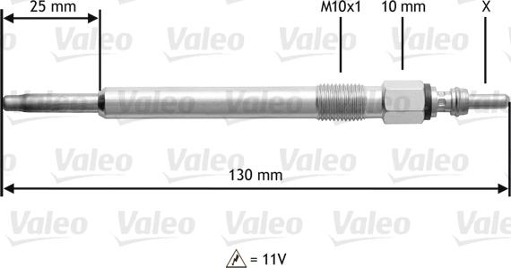 Valeo 345 166 - Hehkutulppa inparts.fi