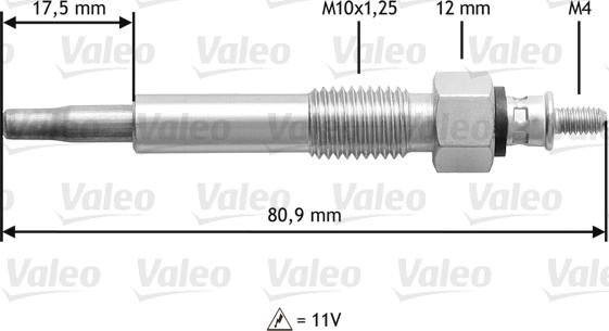 Valeo 345 160 - Hehkutulppa inparts.fi